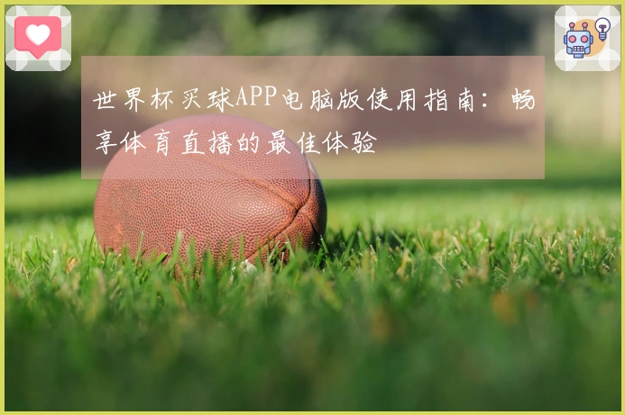 世界杯买球APP电脑版使用指南：畅享体育直播的最佳体验